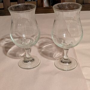 Elegant Clear Glass Goblets